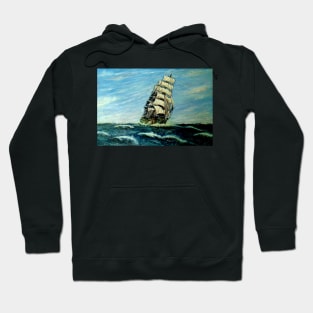 SQUARE RIGGER 'ILLAWARA' STEEL SAILING SHIP Hoodie